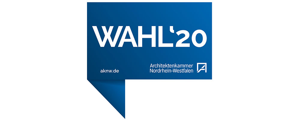 Logo Banner Wahl 2020 Architektenkammer NRW
